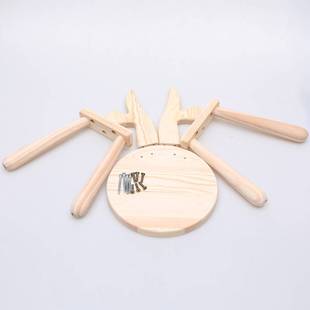 厂家直销实木小凳子卡通茶几凳儿童靠背椅动物凳创意小鹿兔实木凳