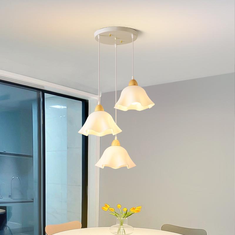 厅吊灯现代简约创台意具日灯式极简QTB原木餐三头餐桌饭厅吧灯饰1