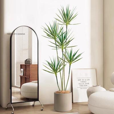 大型植物家盆栽仿真龙舌兰LJY居装饰摆盆栽假件树绿植龙树落地血