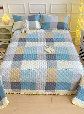 款0VVG2棉52新纯床垫保护罩床单三件套加厚榻榻米全包防滑铺盖床