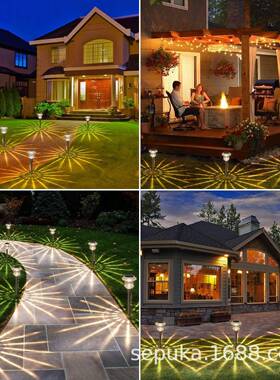 院太阳能庭户玻璃灯地插WRH灯外别墅花园防水LED插地灯厂家直销