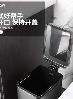 厨房垃圾桶家用大客TNX厅轻奢卫所生间厕厅不锈钢大号客脚踏带盖