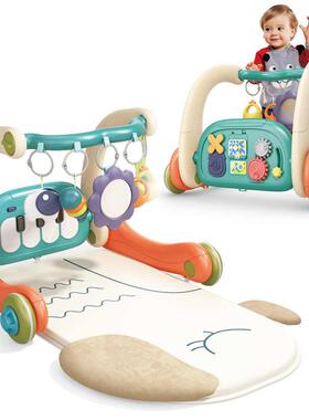宝宝步防侧翻助步车音乐脚车学踏琴推婴车0-1岁早教儿健VRW身架
