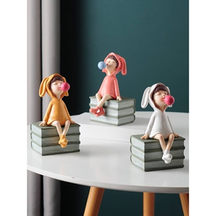 飘窗装饰摆件餐边柜电视柜上摆放的装饰品卧室窗台摆设树脂工艺