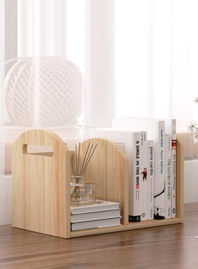 全实木小桌书架书工桌上立架宿舍办CSK公室位台面件收纳架面置物