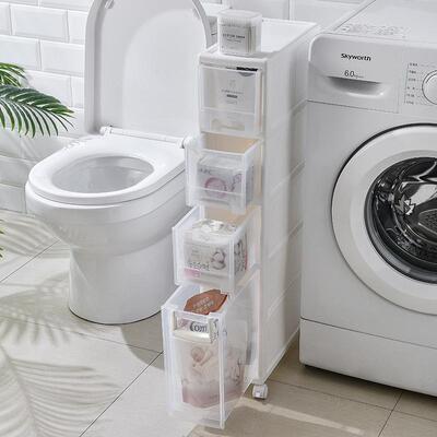 夹料CZA缝收纳柜抽屉式夹缝柜塑生卫间浴室窄厨房缝隙置超物架塑