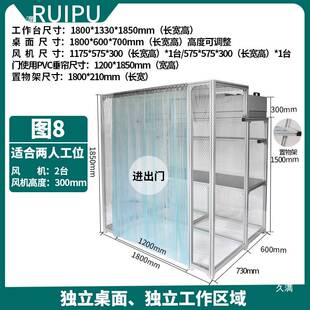 无尘工作台百级fu光学电子超净台手机维修贴合无尘车间千级洁净棚