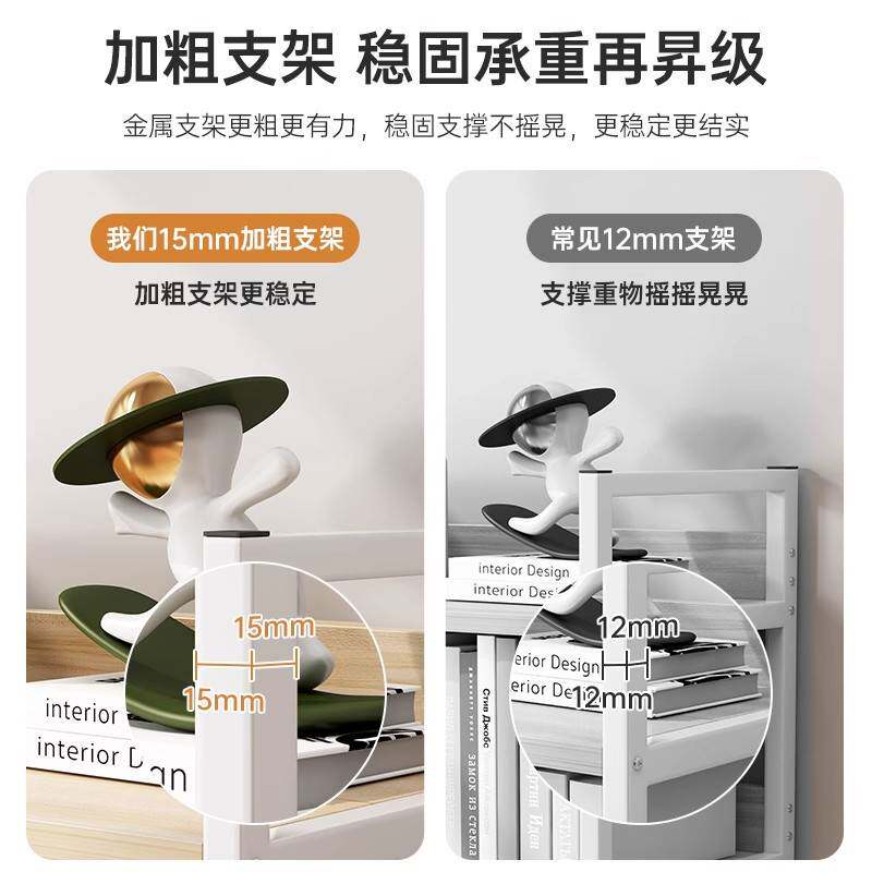 桌面收纳置物架物品展示架小型书架杂物整理架餐桌层架玩具收纳柜