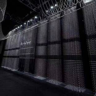 婚庆F969THM7道具空水珠帘分线晶段珠串珠链婚礼菠萝珠镂帘子背景