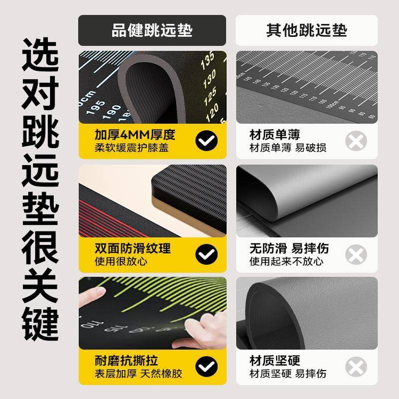 训练测试防滑垫专用体育家垫子测LCZ跳远用试中跳考远立定专用