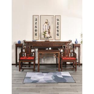 新中MZL式堂供桌案实中木农村堂屋家具六件套八仙条桌机神台条几