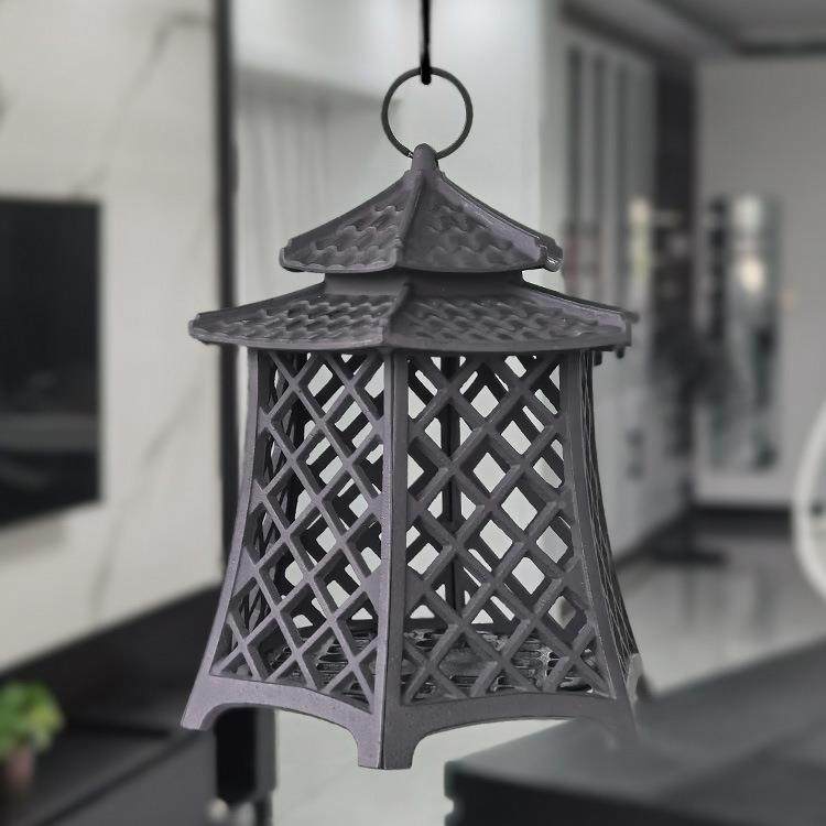 仿古宫灯古代雪见灯旧铁烛传统装饰仿真怀铸艺RPM铁建筑台复古长