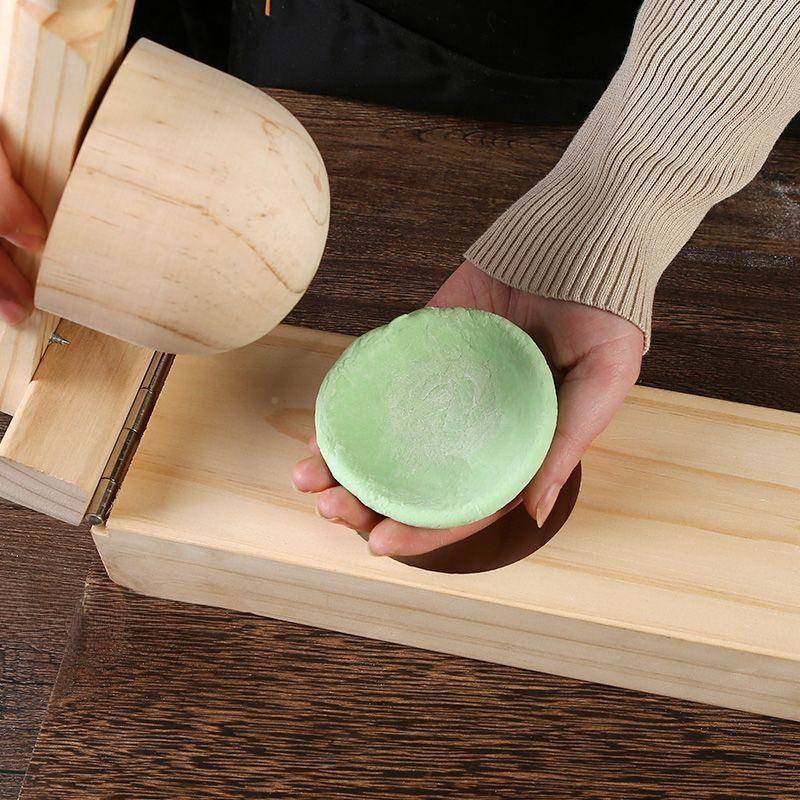 清明手子果压皮模具做青团艾米粿包饺皮家YOD用雪媚娘具木质工模
