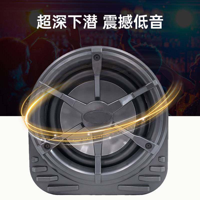 汽车音响低音炮车载大功率箱体炮毛毡皮革10寸隧道音箱音响低音炮