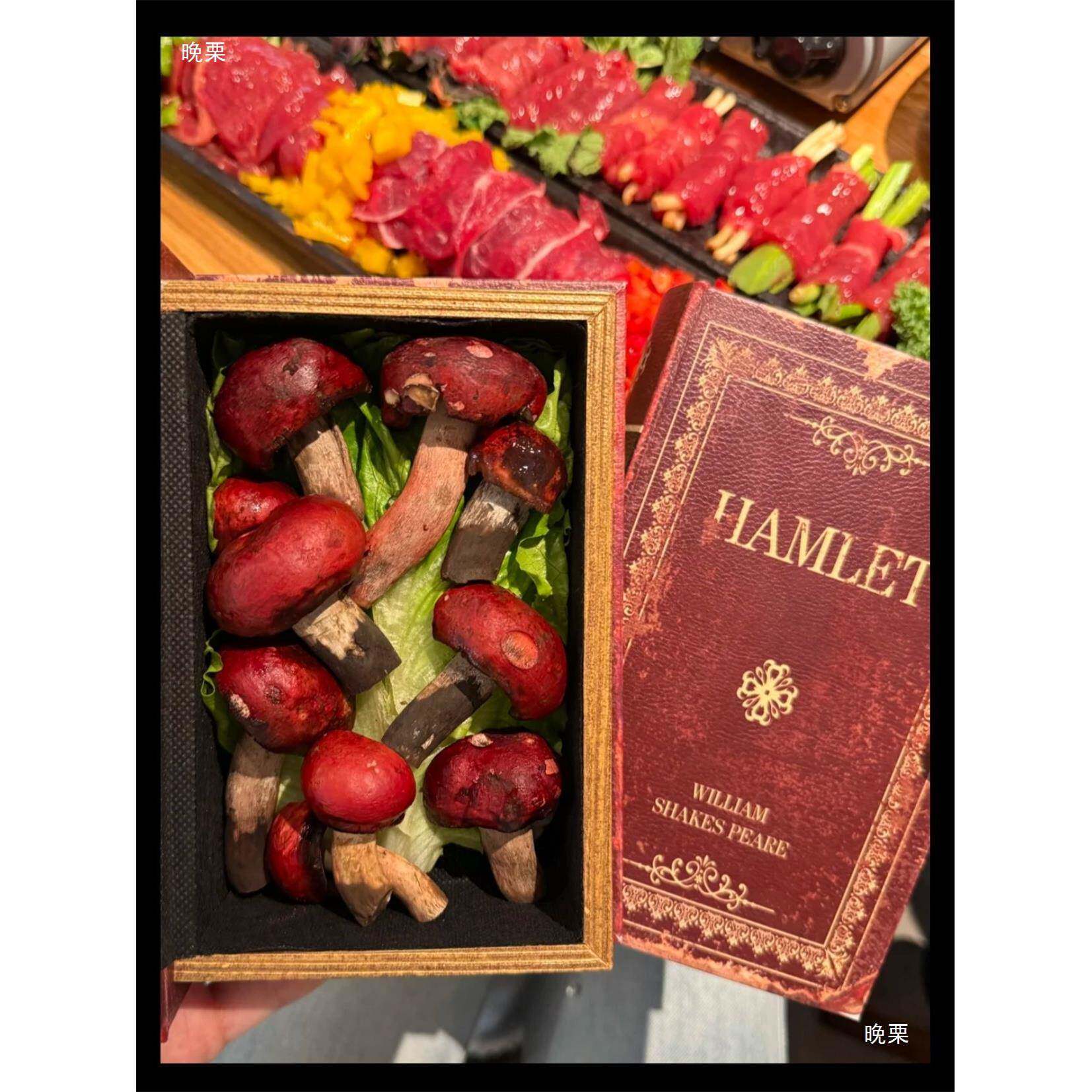 魔网红法书餐盒厂餐厅套装鸡尾酒CHW餐具魔法秘境书中菜魔法盒家