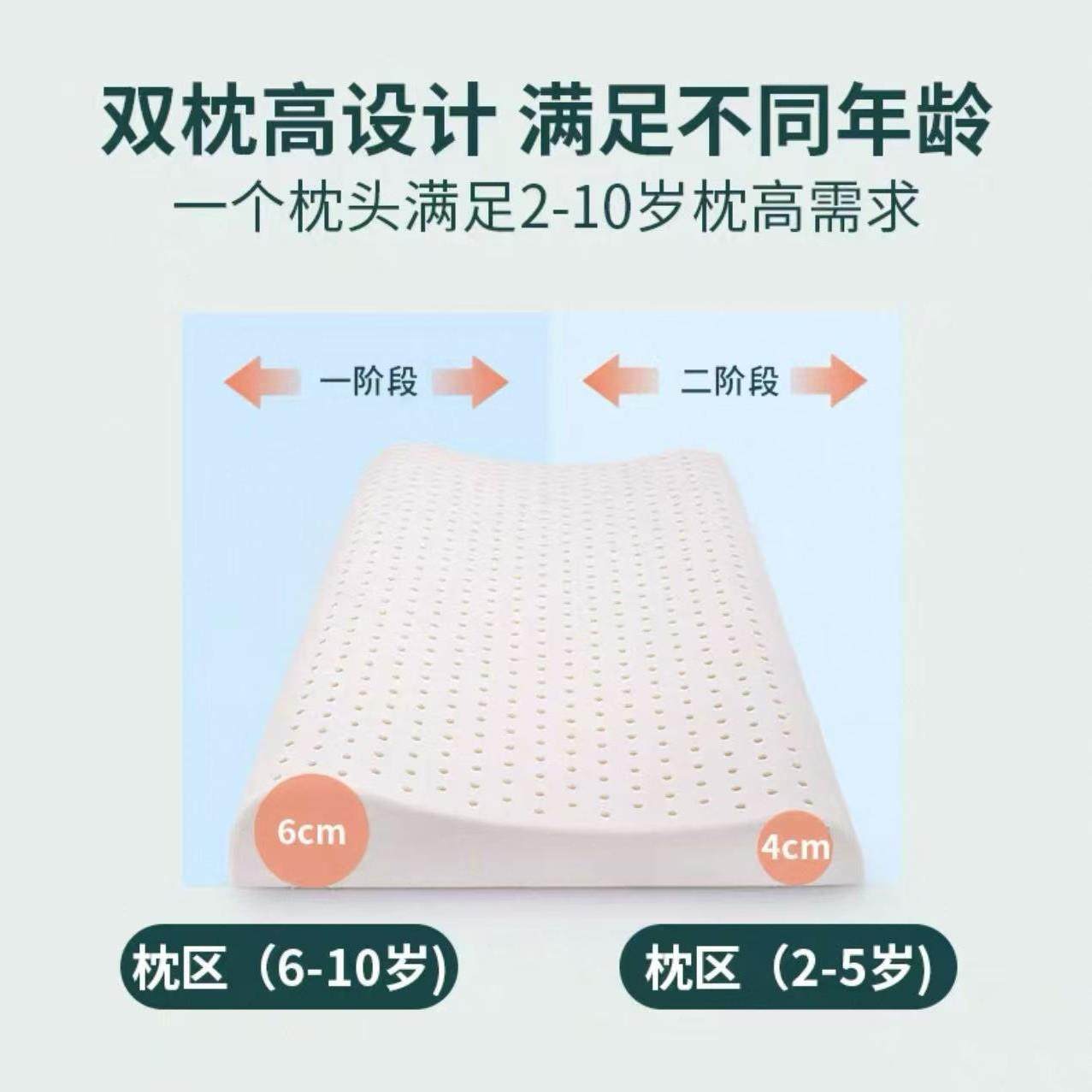 儿童乳胶头成人枕超555薄泰颈低国天然乳胶儿枕童护助睡眠,床上用品,乳胶枕,淘宝优惠券,粉丝福利购,淘宝优惠卷