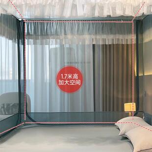 一米八的床蚊帐蒙古包蚊帐三门包底xmIejeNQ章加密加全厚型防新掉