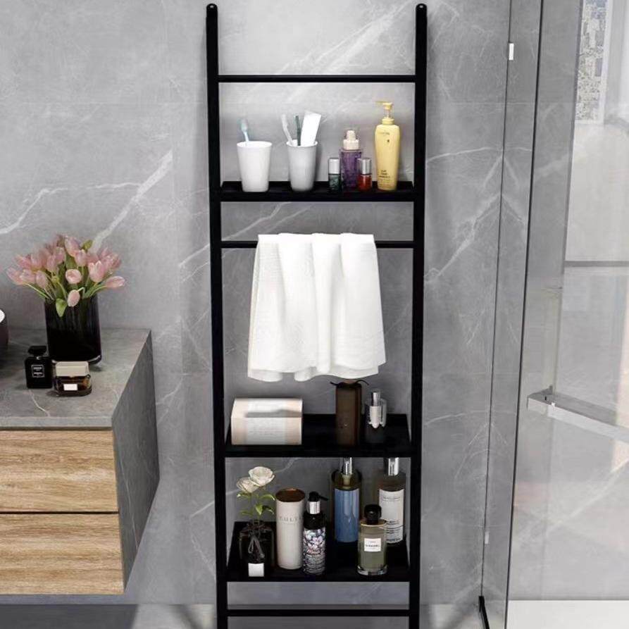 落地式毛收纳架简架约浴挂衣架免FNB打孔巾浴室梯形卫生巾间置物