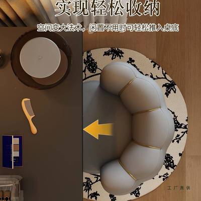 轻化简妆椅家CML用梳妆凳室化奢妆凳约卧梳妆台椅子感花瓣美甲椅