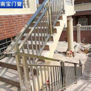 不锈钢楼梯扶手阳台栏杆楼盘厂房学校自装304护栏现代简约