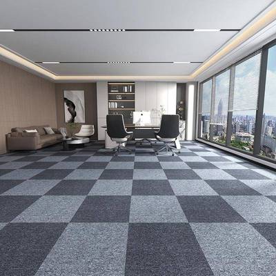 公室地毯拼接块台球方满铺地毯写字地楼地办毯方块毯拼接地pdMKYB