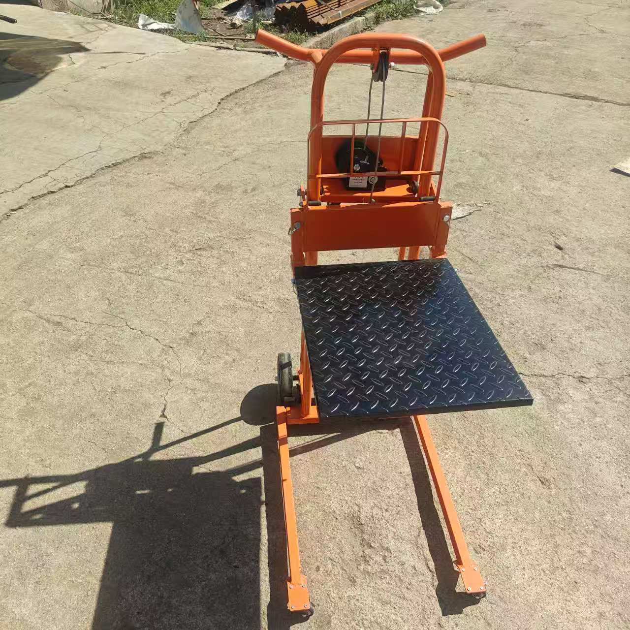 手动小型叉车微型叉车家用便携式升降车万向轮手动起重推车搬运车