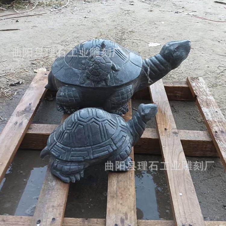 石雕乌龟青石石头乌龟雕塑金风水长龟石寿雕钱龟2000300池塘景观