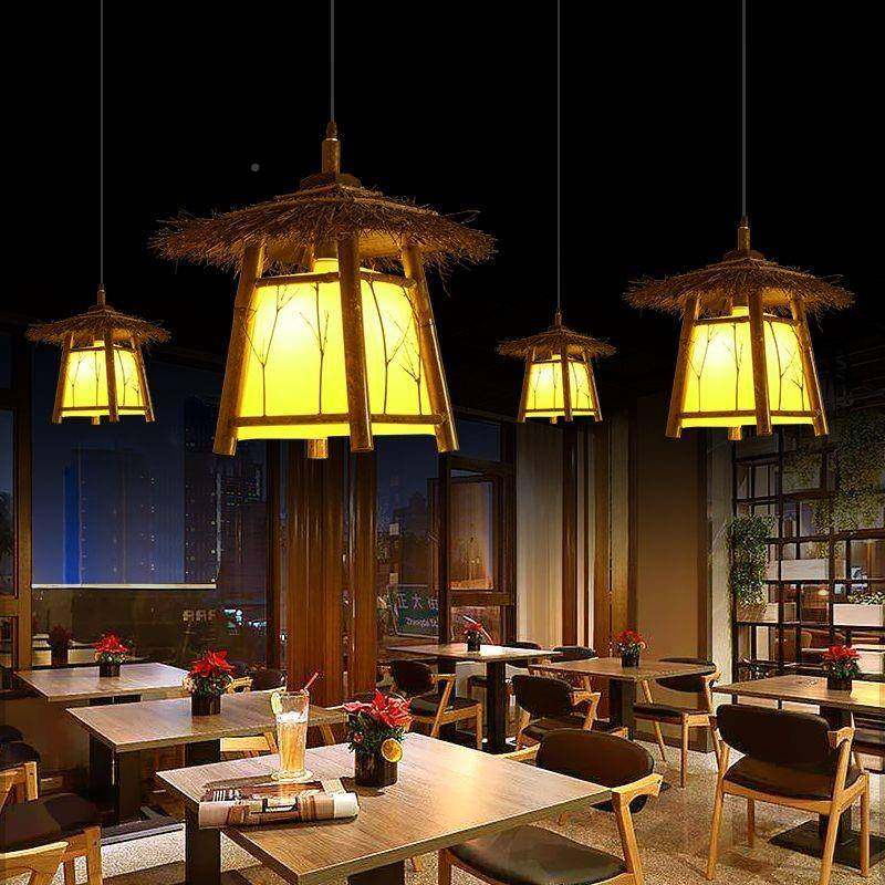 创意术草帽吊灯灯艺47罩灯复古餐厅宿个性藤编灯笼日式竹编藤艺民,家装灯饰光源,智能吊灯,淘宝优惠券,粉丝福利购,淘宝优惠卷