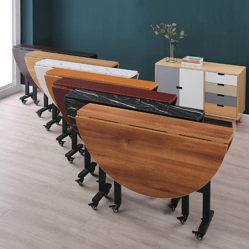 转折叠餐桌家用小户型可移动酒店无品牌/大圆桌10人代盘人饭桌20