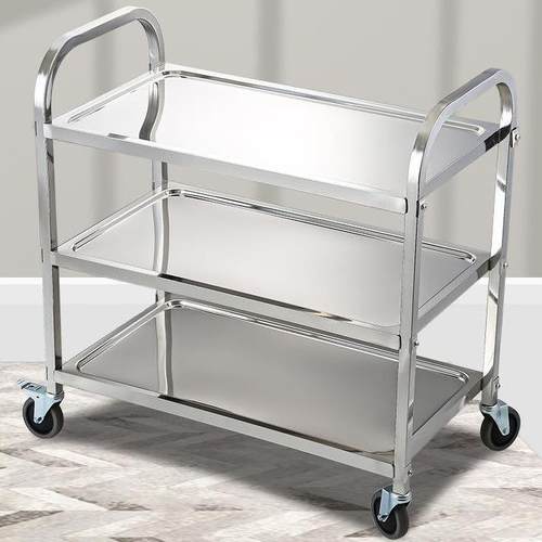 杰承隆06厚小号.三层不钢推车锈存手储推车酒店532餐厅服务餐饮上