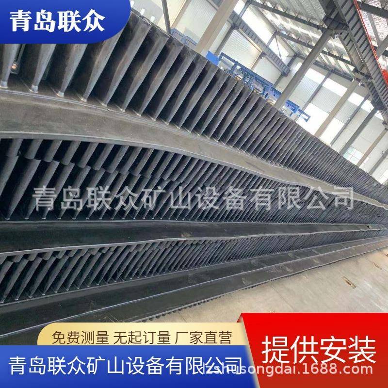 1钢丝绳挡边输ST1250挡送带S25T0双层防撕裂横向加强边输送带裙边