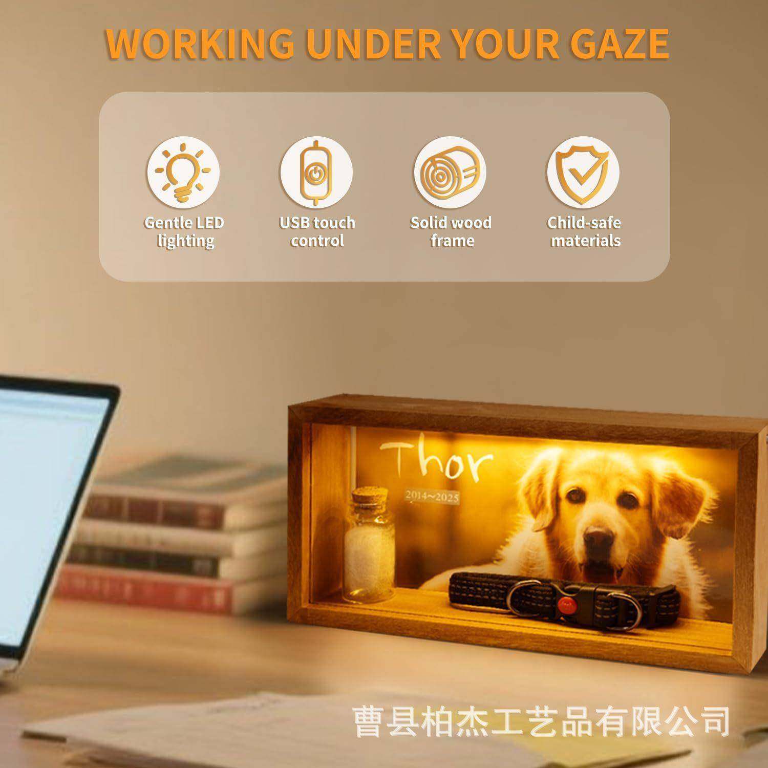 木翻盖式质宠物相框壁挂墙物玩具项圈宠收式纳盒猫狗宠物纪念成长,家居饰品,DIY亲子装饰画,淘宝优惠券,粉丝福利购,淘宝优惠卷