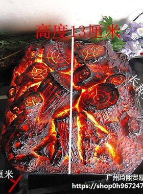 炉木炭假木柴壁火装火饰炭焰灯壁炉柴炭篝火10003086拍摄道具装饰