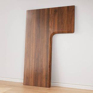 电动升降桌桌面不含架子橡胶实木L型桌面 左右转拐角写字书桌桌板