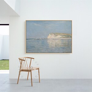 莫奈油画世界名画海岸风景抽象客厅装饰画 现代卧室壁画餐厅挂画