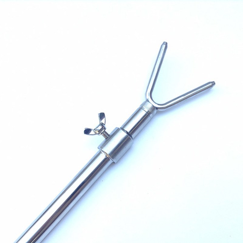 Y型钓鱼支架手海竿筏竿抛竿支架地插不锈钢伸缩报警器钓鱼炮台架