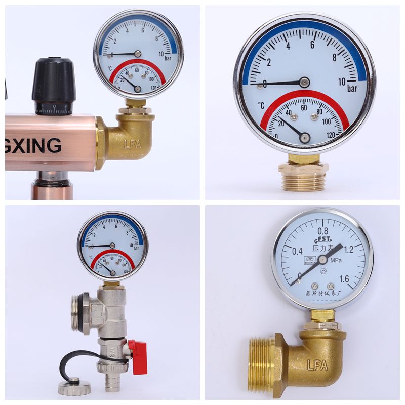 地暖分水器压力一体表地热压力表1分2分水压打压温度显0-1.mp