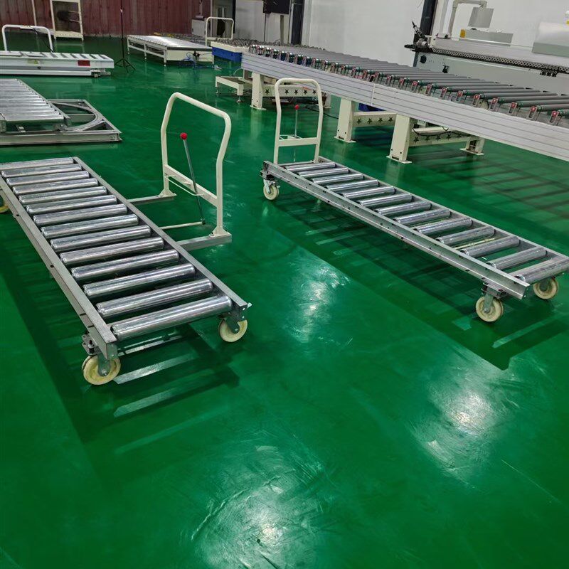 家具厂游移车地滚线轨道万向轮手推车拖车板式全屋定制低辊轮