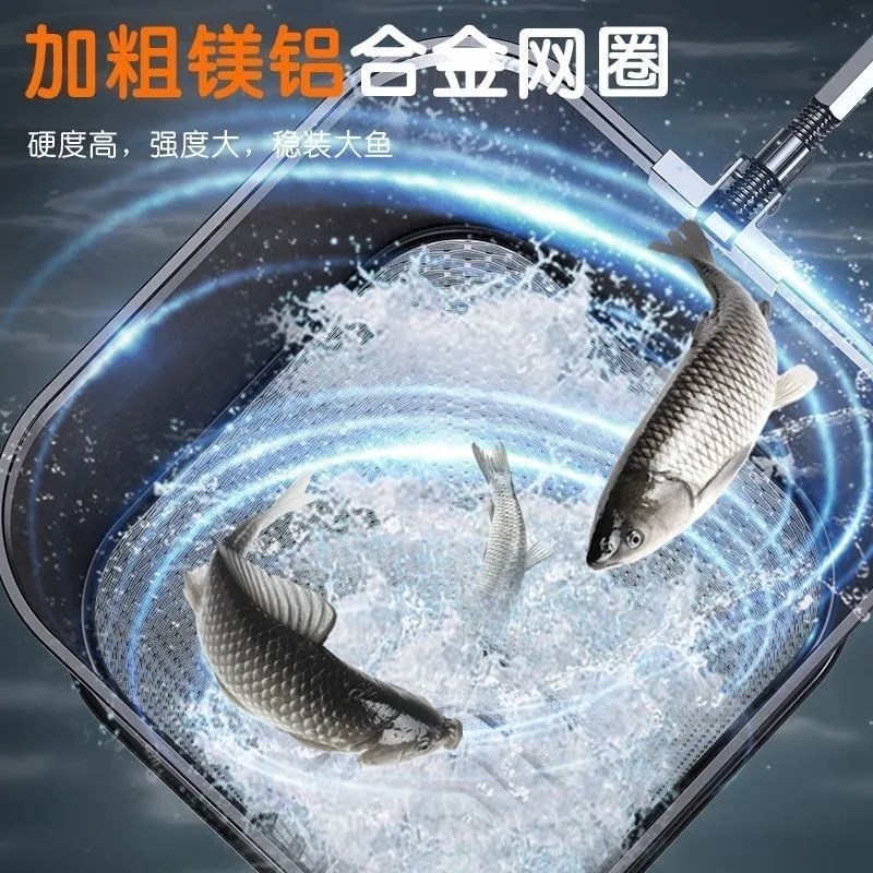 巨鳍王新款方形鱼护小型鱼网兜渔护包黑坑野钓专用装鱼袋速干迷你