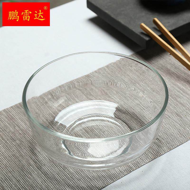 透明玻璃茶洗耐热大号加厚水盂笔洗茶杯盆泡茶工具沙拉碗茶具配件