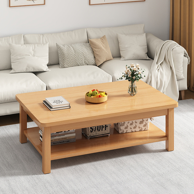 茶几桌客厅家用实木茶几现代简约办公室小户型桌子中式长方形茶桌