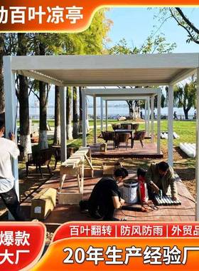 户铝合金凉亭别叶墅庭院外泳池遮FXC阳棚花后院生态园房电动百智