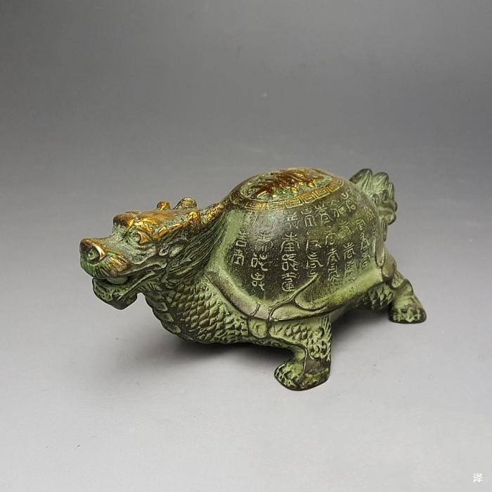 古玩藏l风水铜器铜工品l精工铜龟l百ali-5496寿龟摆l长寿艺龟龙龟