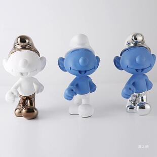 摆件装饰品办公室创意蓝爱工橱艺窗轻奢风酒NJ037柜通可卡客厅公