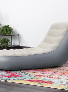 沙estIAWwBay75064水上发午折叠躺椅休椅单人豪华植绒靠背懒人沙