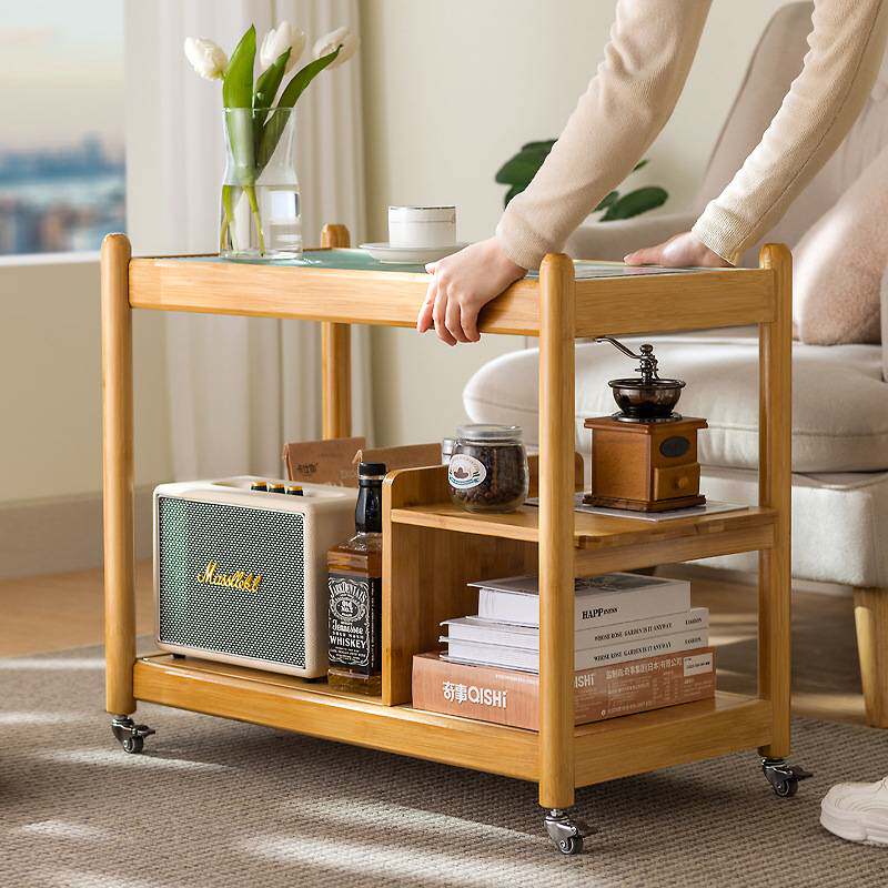 沙发边几茶桌茶几家用可移动沙发边桌茶水边柜小桌子简易置物架J&