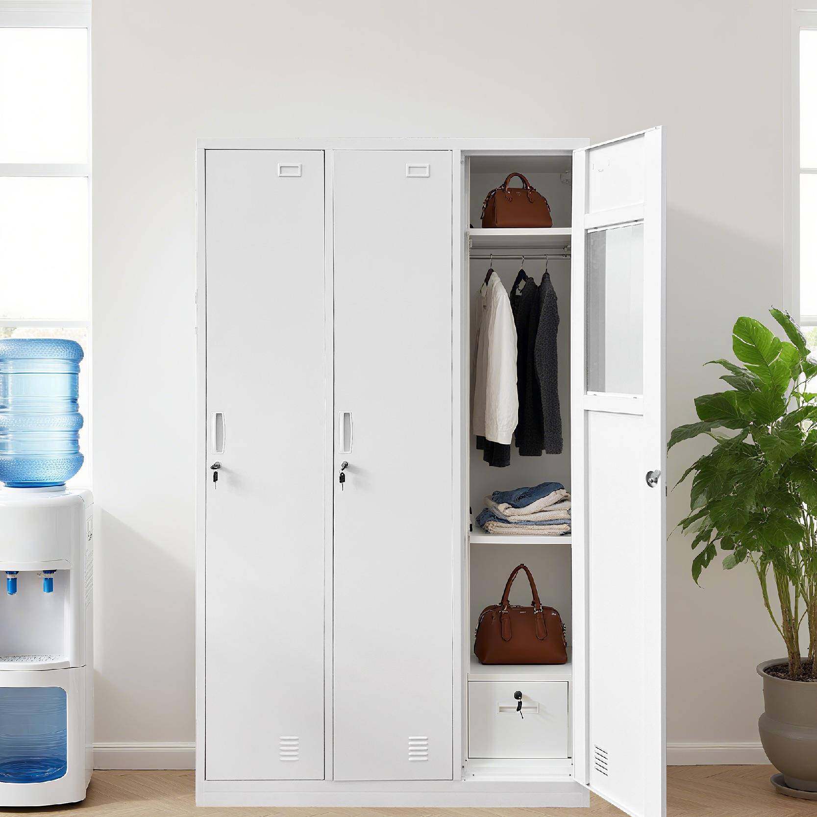 钢制文锁件资档组案柜办公室带铁皮书柜落地储物双人更衣柜衣柜合,商业/办公家具,办公储物柜,淘宝优惠券,粉丝福利购,淘宝优惠卷