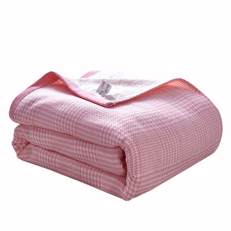 xyt老式纯棉纱布毛圈毛巾被一面纱布一面毛圈复合毯全棉夏被午睡