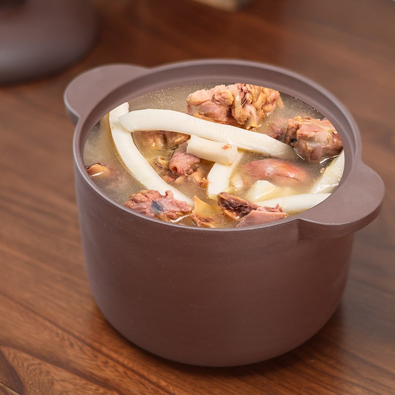 宜兴紫砂锅煲汤老式土砂锅无釉无涂层炖锅家用明火燃气灶煲汤沙锅