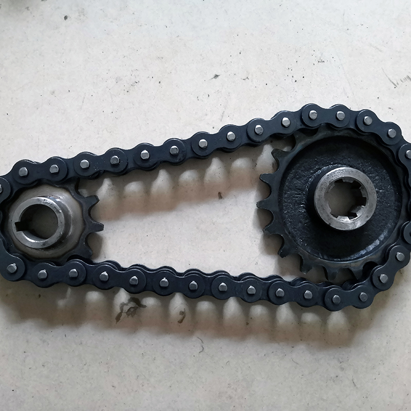 工地水电动三轮车1011齿电机轮18牙链条传动齿轮整配件后桥